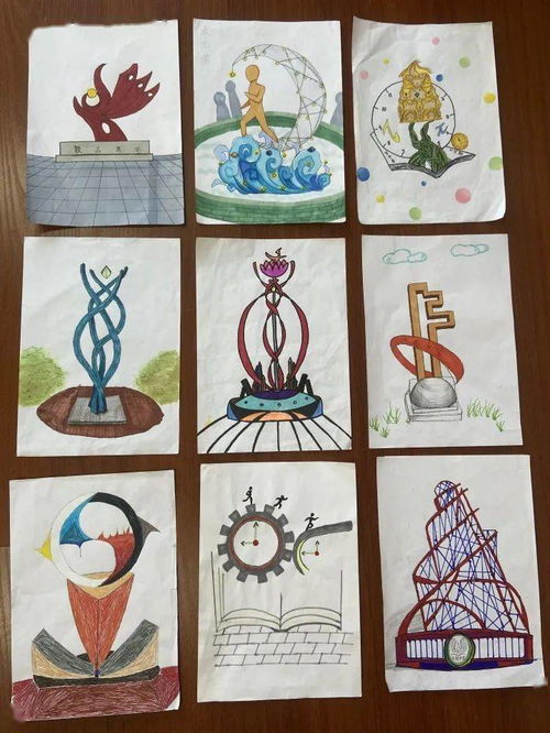 創意飛揚，藝術筑夢 濟南中學唐冶校區高一年級舉辦“我為濟中設計的雕塑”美術設計繪畫展評活動